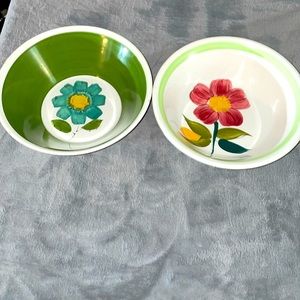 Rossini Ironstone Japan flower serving bowls